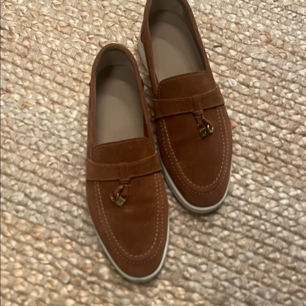 Women’s Brown Suede Slip-On Loafers